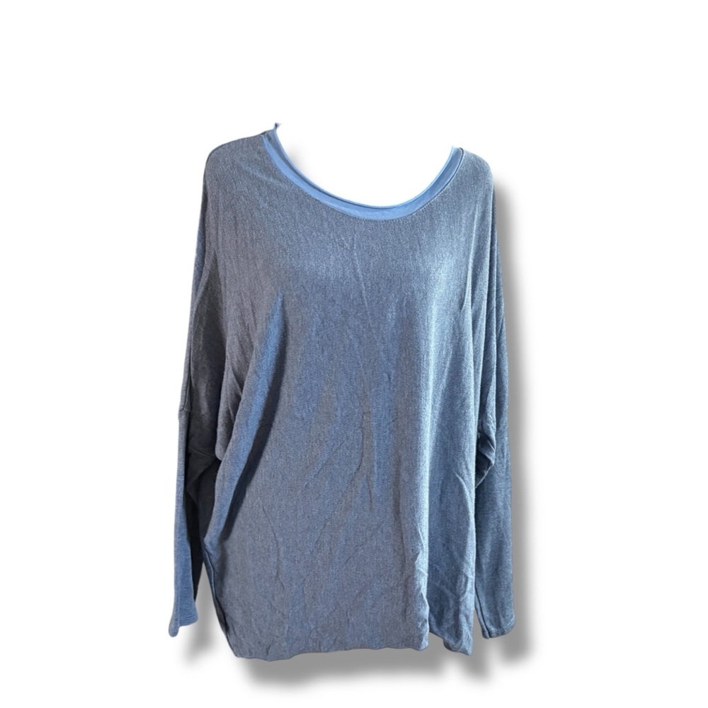 Made in Italy Oversized Blue Knit Top | One Size | Catherine Lillywhite’s
